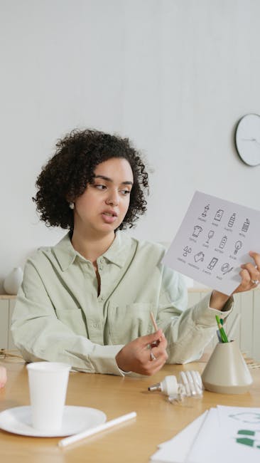 Stack of professional presentation materials and resources